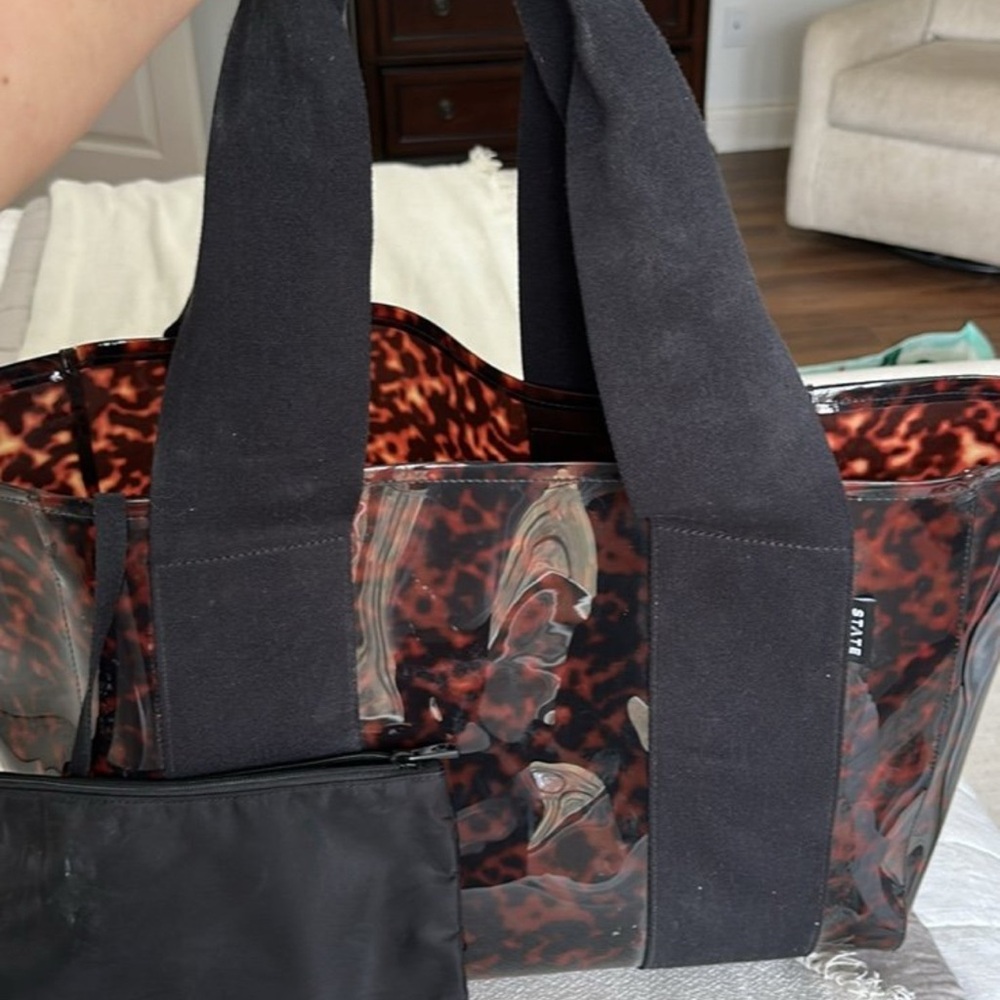 WELLINGTON CABANA TOTE — tortoise